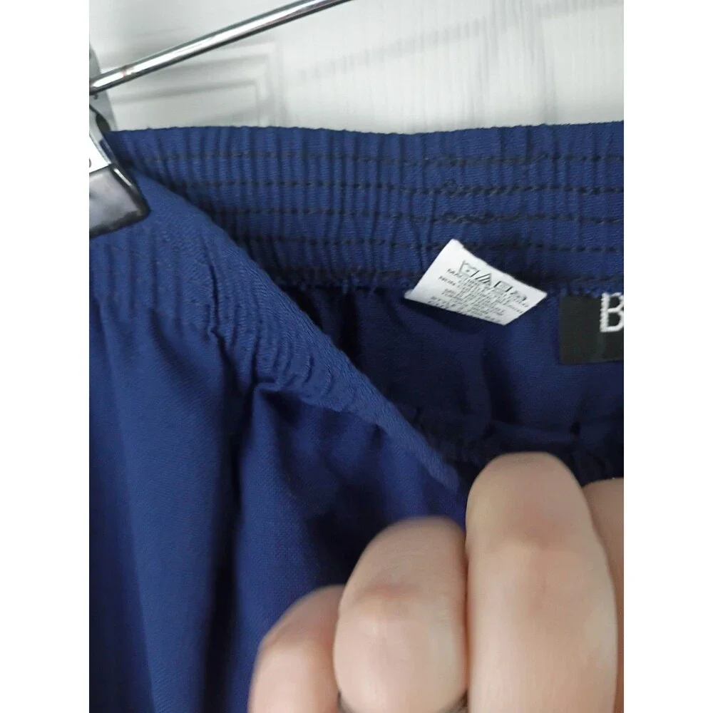 Briggs Woman 24W Blue Elastic Waist Pocket Pullon Pants Easycare Short versatile